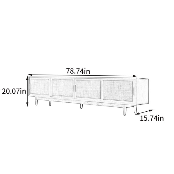 78.74'' Media Console